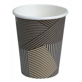 Hot Cup - Single Wall - Lines - 16oz (48cl) - 90mm dia