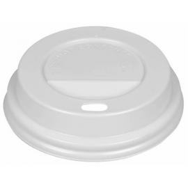 Domed Lid - Sip Through - White - 8-9oz (23cl) - 80mm dia