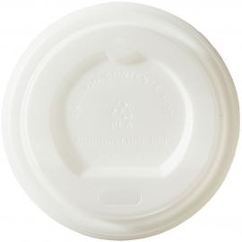 Sip Through Lid - Coffee Cup - Compostable - White - 6oz (17cl) - 73mm dia