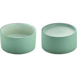 Round Bowl - Bowl & Plateau Combination - Stoneware - 2in1 Artisan - Grey & White - 16cm (6.25") - 1L (35.25oz)