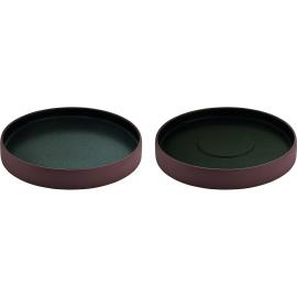 Saucer - Plate & Saucer Combination - Stoneware - 2in1 Artisan - Brown & Black - 16cm (6.25")