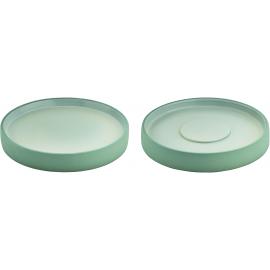 Saucer - Plate & Saucer Combination - Stoneware - 2in1 Artisan - Grey & White - 16cm (6.25")