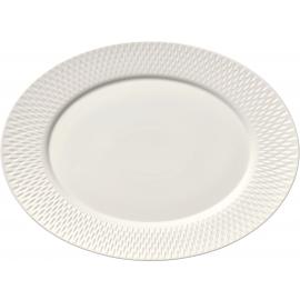 Plate - Oval - Rimmed - Porcelain - Purity - Reflections - 24cm (9.5")