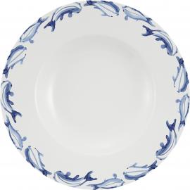 Wide Rim Bowl - Porcelain - Maritime Ocean Breeze - 28cm (11") - 45cl (15.75oz)