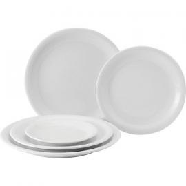 Narrow Rimmed Plate - Porcelain - Titan - 26cm (10.25&quot;)