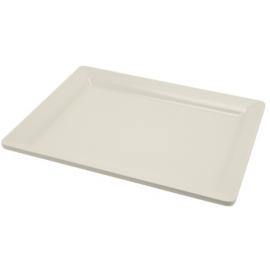 Platter - Rectangular - Melamine - White - GN 1/2