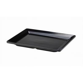 Platter - Rectangular - Melamine - Black - GN 1/2