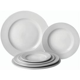 Wide Rimmed Plate - Pure White - 17cm (6.75&quot;)