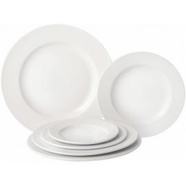 Wide Rimmed Plates - Pure White - 29cm (11.5&quot;)