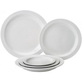 Narrow Rimmed Plate - Pure White - 16.5cm (6.5&quot;)