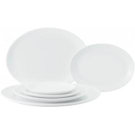 Plate - Oval - Porcelain - Titan - 24cm (9.5&quot;)