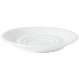 Double Well Saucer - Porcelain - Titan - 15cm (5.5&quot;)