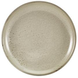 Coupe Plate - Terra Porcelain - Grey - 24cm (9.5&quot;)