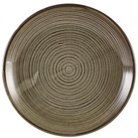Coupe Plate - Deep - Terra Porcelain - Grey - 25cm (10&quot;)