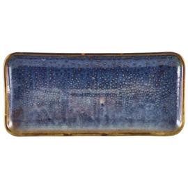 Plate - Narrow Rectangular - Terra Porcelain - Aqua Blue - 27cm (10.6&quot;)