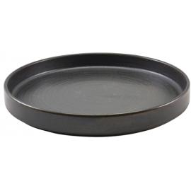 Presentation Plate - Terra Porcelain - Black - 26cm (10.25&quot;)