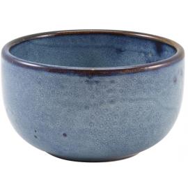 Round Bowl - Terra Porcelain - Aqua Blue - 12.5cm (5&quot;) - 50cl (17.5oz)