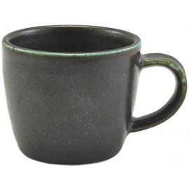 Beverage Cup - Bowl Shaped - Terra Porcelain - Black - 9cl (3oz)