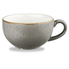Cappuccino Cup - Churchill's - Stonecast&#174; - Peppercorn Grey - 22.7cl (8oz)