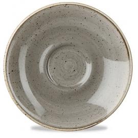 Espresso Saucer - Churchill's - Stonecast&#174; - Peppercorn Grey - 11.8cm (4.6")