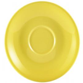 Saucer - Porcelain - Yellow - 12cm (4.75&quot;)