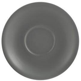 Saucer - Porcelain - Matt Grey - 13.5cm (5.25&quot;)