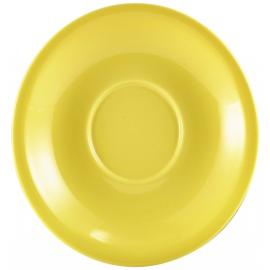 Saucer - Porcelain - Yellow - 13.5cm (5.25&quot;)