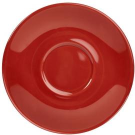 Saucer - Porcelain - Red - 16cm (6.25&quot;)