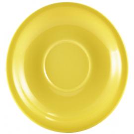 Saucer - Porcelain - Yellow - 16cm (6.25&quot;)