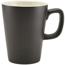 Latte Mug - Porcelain - Matt Black - 34cl (12oz)