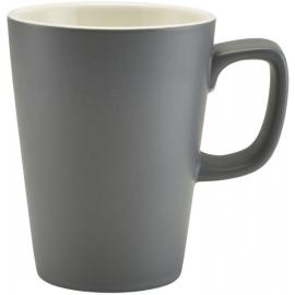 Latte Mug - Porcelain - Matt Grey - 34cl (12oz)