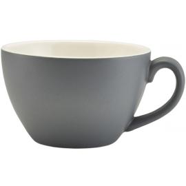 Beverage Cup - Bowl Shaped - Porcelain - Matt Grey - 34cl (12oz)