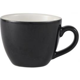 Beverage Cup - Bowl Shaped - Porcelain - Black -  9cl (3oz)