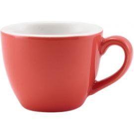Beverage Cup - Bowl Shaped - Porcelain - Coral - 9cl (3oz)