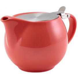 Teapot with Infuser - Porcelain - Coral - 50cl (17.5oz)