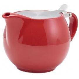 Teapot with Infuser - Porcelain - Red - 50cl (17.5oz)