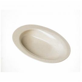 Contoured Plate - Oatmeal - Small - Manoy