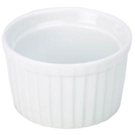 Ramekin - Ribbed - Stacking - Porcelain - White - 20cl (7oz)