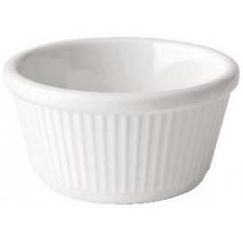 Ramekin - Ribbed - Melamine - White - 11cl (4oz)