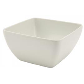 Buffet Bowl - Square Bowl - Curved - Melamine - White - 60cl (21oz)