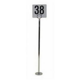 Table Number Holder - Chrome  - 38cm (15&quot;)