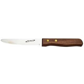 Steak Knife - Serrated Edge - Half Tang - Dark Wood Handle - 25cm (9.8")