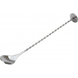 Cocktail Mixing Spoon with Ingredient Crusher - Silver - 28cm (11&quot;)
