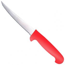 Utility Knife - Scolloped Edge - Red - 13cm (5&quot;)