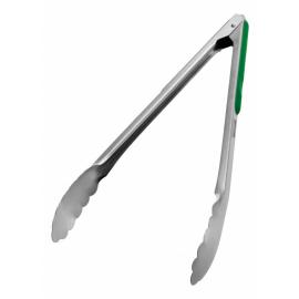 Tongs - All Purpose - Heavy Duty - Stainless Steel - Green Insert - 30cm (12")