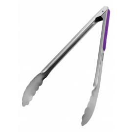 Tongs - All Purpose - Stainless Steel - Purple Handle - 31cm (12.25&quot;)