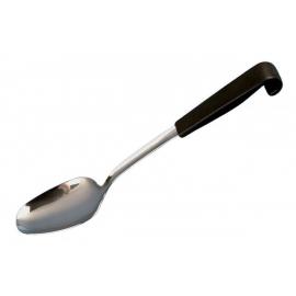 Serving Spoon - Solid - Hook End - Black Handle - Le Buffet - 24cm (9.5&quot;)