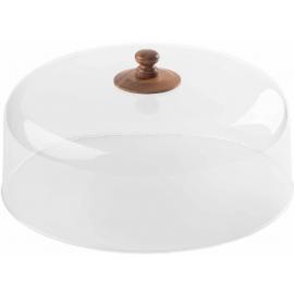 Cake Dome - Acacia Collection&#8482; - Acrylic - Acacia Wood Handle - 30.5cm (12")