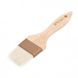 Pastry Brush - Hardwood Handle - Natural Bristles - Flat Head - 5cm (2&quot;)