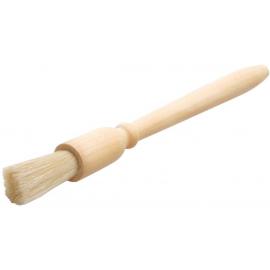 Pastry Brush - Hardwood Handle - Natural Bristles - Round Head - 19cm (7.5&quot;)